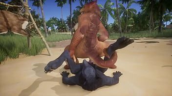 Play Wolf fucks a big lizard women - wildlife