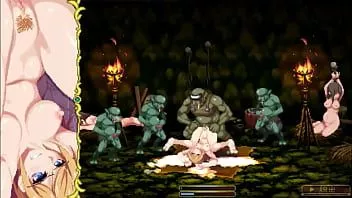 Jouer Jolie dame chevalier a des relations sexuelles avec des hommes gobelins dans s.of.g.knight act hentai porn xxx game